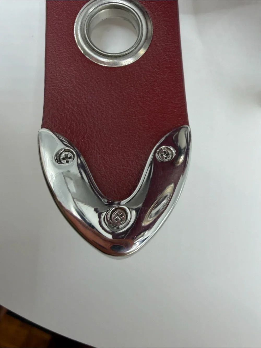 J. Crew Women's Grommet Belt in Italian Leather Red Size XS/Extra Small